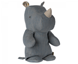 Maileg Noshörning Small Blå - Safari Friends Rhino Blue