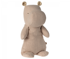 Maileg Flodhäst Medium Ljusrosa - Safari Friends Hippo Light Rose Rosa