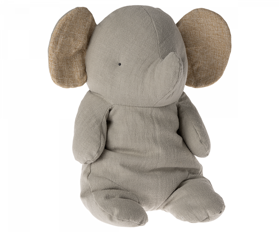 Maileg Elefant Large Grå - Safari Friends Elephant Grey