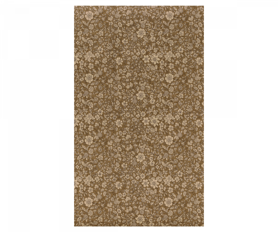 Maileg Presentpapper Blommigt Gult 10 m - Blossom Ockra