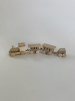 Leksakståg i Trä Miniatyr - Dekoration till Dockskåpet