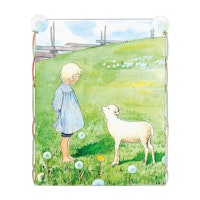 Affisch Elsa Beskow Bä Bä Vita Lamm 50 x 70 cm Poster Barntavla