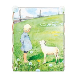 Affisch Elsa Beskow Bä Bä Vita Lamm 50 x 70 cm Poster Barntavla