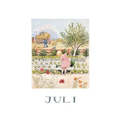 Vykort Månadskort Juli Elsa Beskow