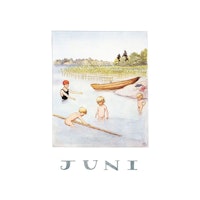 Vykort Månadskort Juni Elsa Beskow