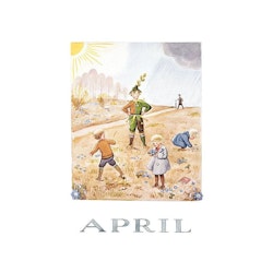 Vykort Månadskort April Elsa Beskow