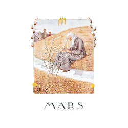 Vykort Månadskort Mars Elsa Beskow