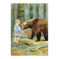 Affisch Elsa Beskow Mors Lilla Olle 50 x 70 cm Poster Barntavla