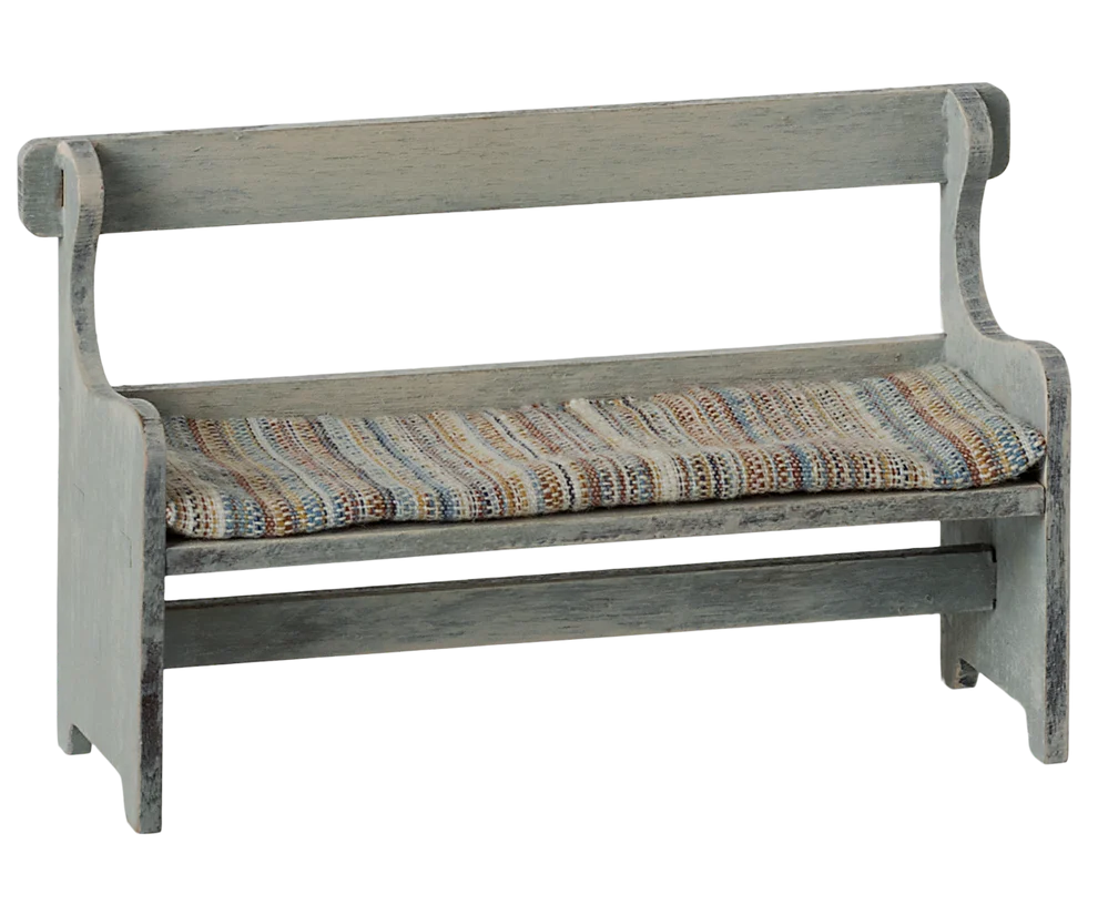 Maileg Bänk med Sittdyna - Vintage Offwhite Vit Sittbänk