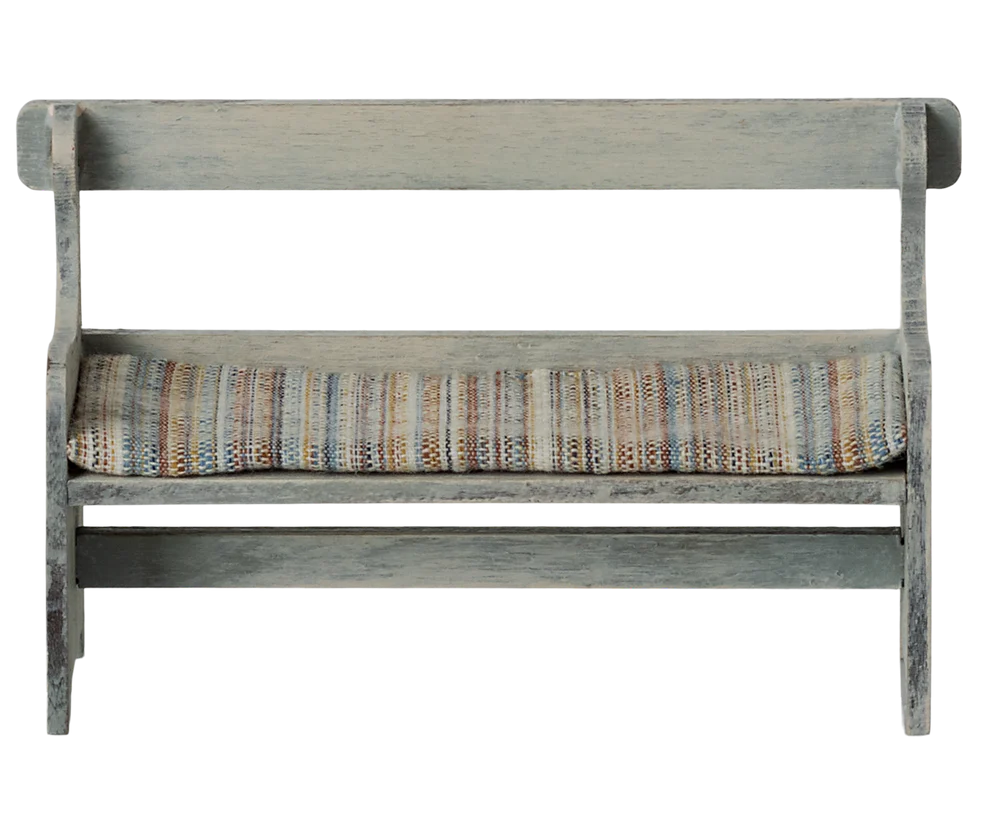 Maileg Bänk med Sittdyna - Vintage Offwhite Vit Sittbänk