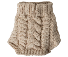 Maileg Stickad Tröja till Hund Valp Beige - Sand Puppy Supply