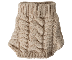 Maileg Stickad Tröja till Hund Valp Beige - Sand Puppy Supply