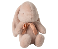 Maileg Kanin i Plysch med Rosett Medium Rosa - Bunny Plush Powder med Rosett