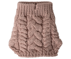 Maileg Stickad Tröja till Hund Valp Rosa - Dark Rose Puppy Supply