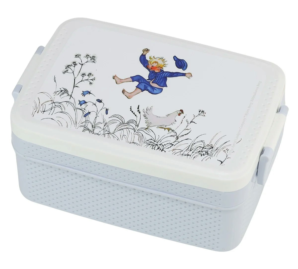 Lunchlåda med Fack Emil i Lönneberga Blå Astrid Lindgren Rätt Start Matlåda till Barn
