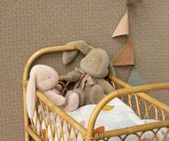 Maileg Kanin i Plysch med Rosett Medium Rosa - Bunny Plush Powder med Rosett