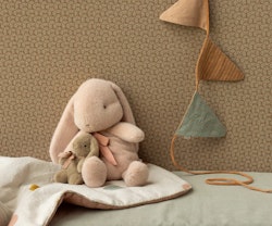 Maileg Kanin i Plysch med Rosett Small Rosa - Bunny Plush Powder med Rosett
