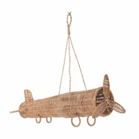 Bloomingville Flygplan Mobil Rotting - Balazar Mobile Natur Brun Naturmaterial Dekoration till Barnrummet