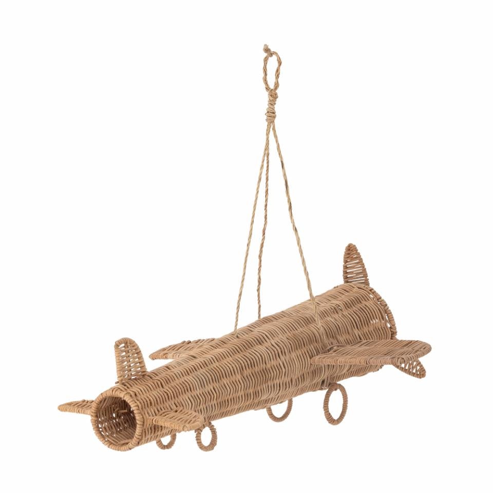 Bloomingville Flygplan Mobil Rotting - Balazar Mobile Natur Brun Naturmaterial Dekoration till Barnrummet