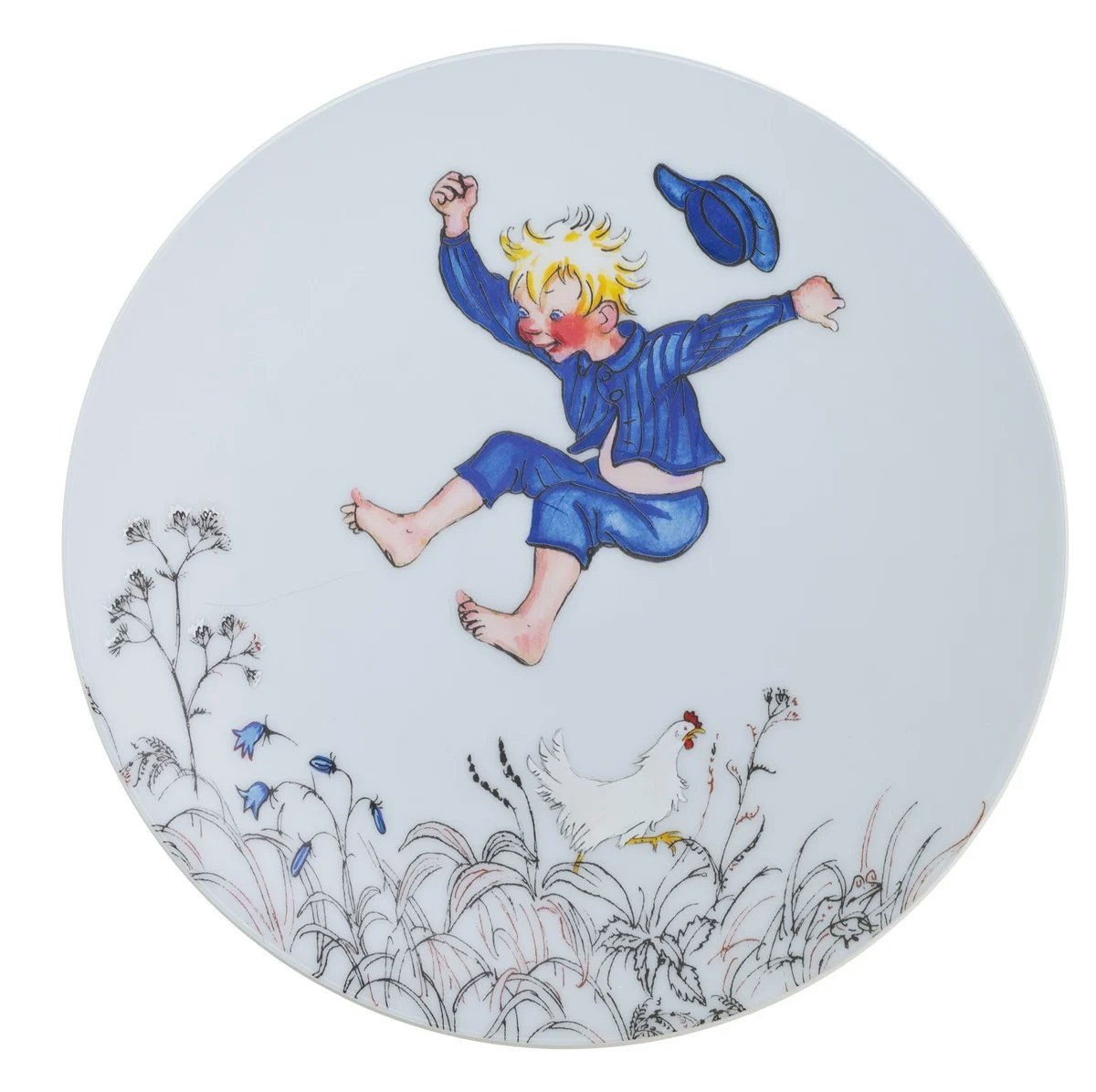 Tallrik Emil i Lönneberga Blå Rätt Start Astrid Lindgren Barnservis