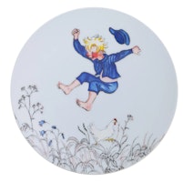 Tallrik Emil i Lönneberga Blå Rätt Start Astrid Lindgren Barnservis