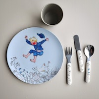 Tallrik Emil i Lönneberga Blå Rätt Start Astrid Lindgren Barnservis