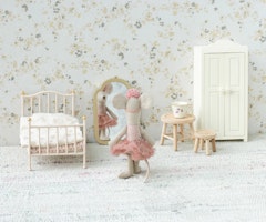 Maileg Ballerina Lillasyster Mus med Ballerinakjol och Hårband - Rosa