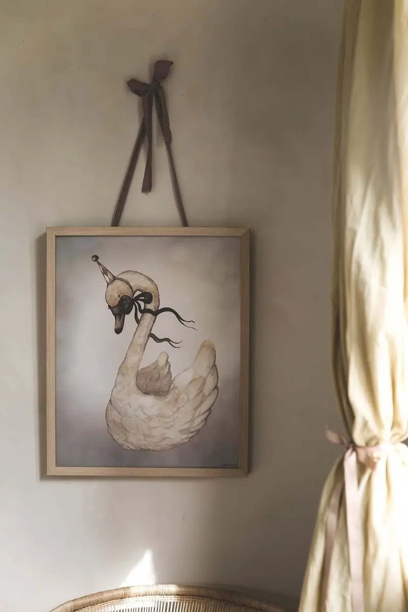 Mrs Mighetto Poster Svan Dear Swan 40 x 50 cm
