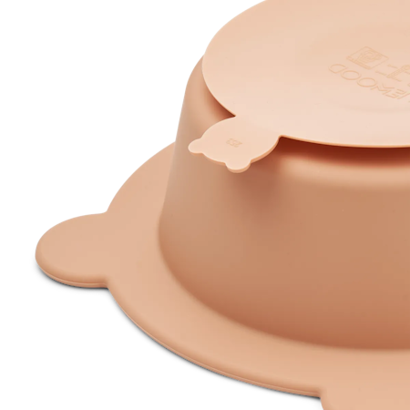 Liewood Skålar i Silikon med Sugpropp - Peony Suction Bowl Tuscany Rose 2-pack