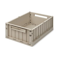 Liewood Stapelbar Hopfällbar Förvaring Large - Back Weston Storage Box L Sandy Leksaksförvaring Back Stor