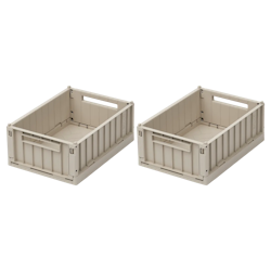 Liewood Förvaring Small 2-pack - Weston Storage Box S Sandy