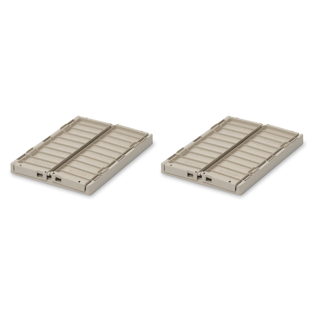 Liewood Stapelbar Hopfällbar Förvaring Small 2-pack - Back Weston Storage Box S Sandy Leksaksförvaring Back Liten