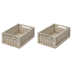 Liewood Förvaring Medium 2-pack - Weston Storage Box M Sandy