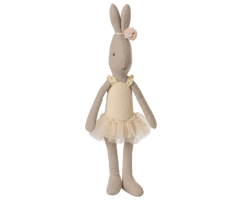 Maileg Kanin Storlek 1 - Rabbit Ballerina Cream Vit med Ballerinakjol och Hårband