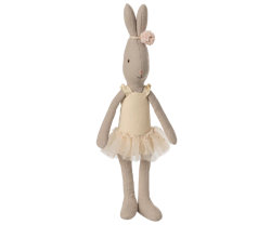 Maileg Kanin Storlek 1 - Rabbit Ballerina Cream Vit med Ballerinakjol och Hårband