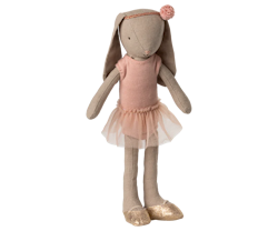 Maileg Kanin Storlek 2 - Bunny Ballerina Rose Rosa med Ballerinakjol Skor och Hårband