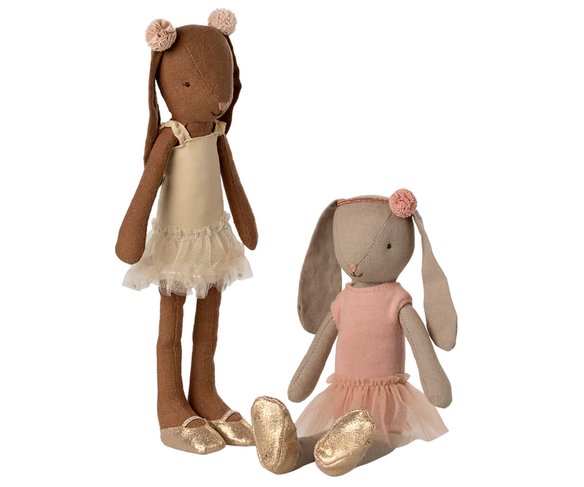 Maileg Kanin Storlek 2 - Bunny Ballerina Rose Rosa med Ballerinakjol Skor och Hårband