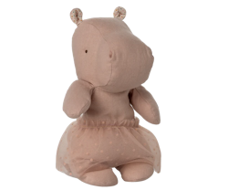 Maileg Flodhäst Small med Ballerinakjol Rosa - Safari Friends Ballerina Hippo With Skirt Soft Rose
