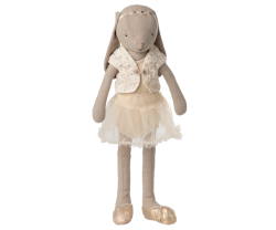 Maileg Kanin Storlek 3 - Bunny Ballerina Creme Vit med Bolero och Hårband