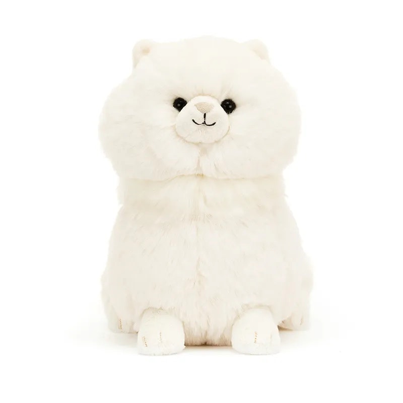 Jellycat Mjuk Katt - Mjukisdjur Carissa Persian Cat Vit med Fluffig Päls