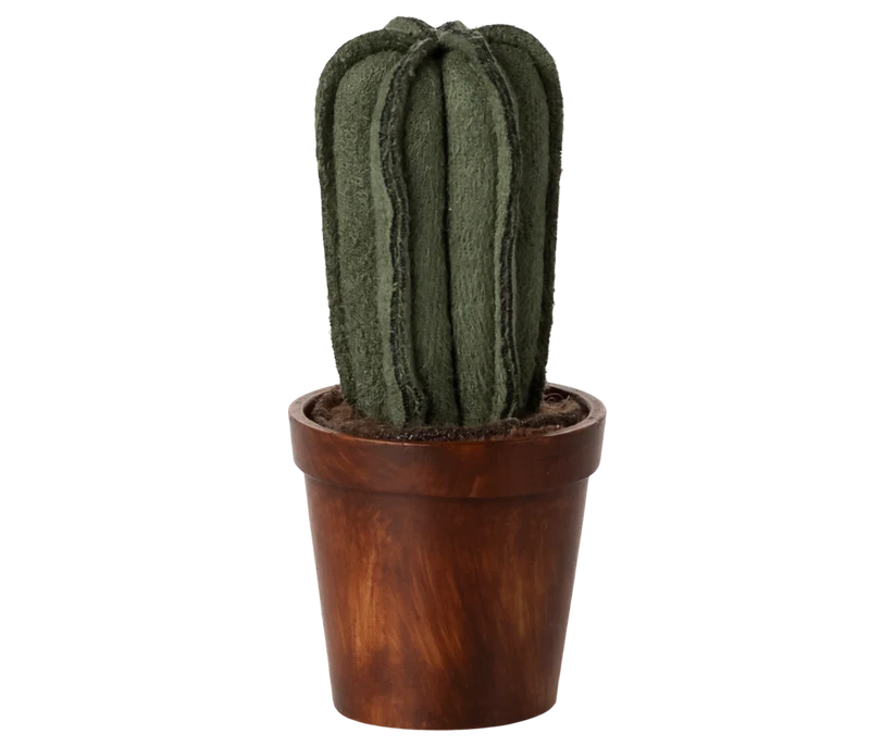 Maileg Kaktus Krukväxt Miniatyr i Tyg - Cactus Blomma Dockhus