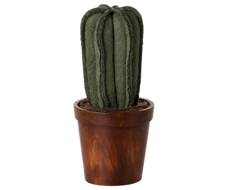 Maileg Kaktus Krukväxt Miniatyr i Tyg - Cactus Blomma Dockhus