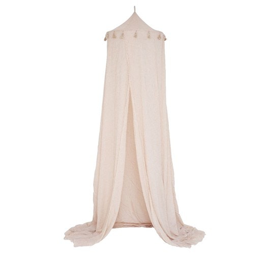 Jabadabado Sänghimmel med Tofsar Natur - Beige Dekoration till Barnrummet