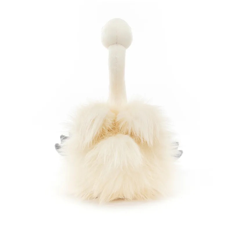 Jellycat Stor Svan med Fluffig Päls