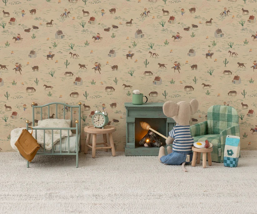 Maileg Väckarklocka - Mint Grön Miniatyr Dekoration Klocka till Dockskåp