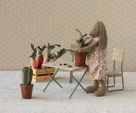 Maileg Kaktus Krukväxt Miniatyr i Tyg - Cactus Blomma Dockhus