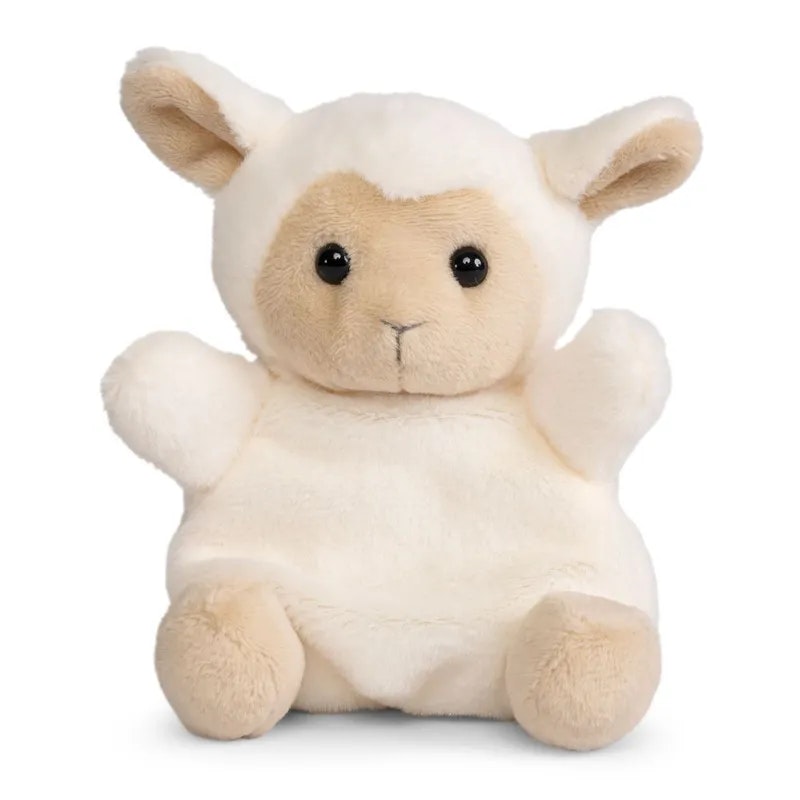 Mjukisdjur med tyngd Vitt Lamm - Living Nature Snugglies Farm Animal Får