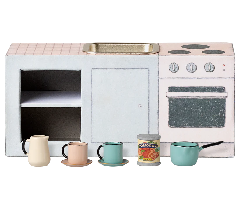 Maileg Kök till Möss med Spis, Diskho och Bänk - Maileg A/W -25 Kitchen Counter Mouse