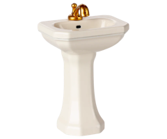 Maileg Litet Handfat med Guldkranar Vitt - Maileg A/W -25