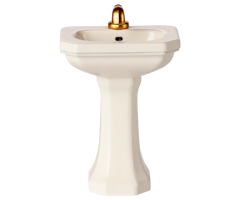 Maileg Litet Handfat med Guldkranar Vitt - Maileg A/W -25
